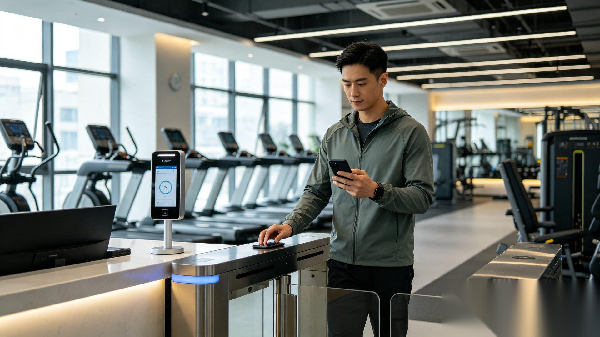 Espacios Fitness — Acceso de miembros, operación desatendida, check-in de clases, programación de personal y gestión del ciclo de vida completo mediante la app móvil del miembro.
