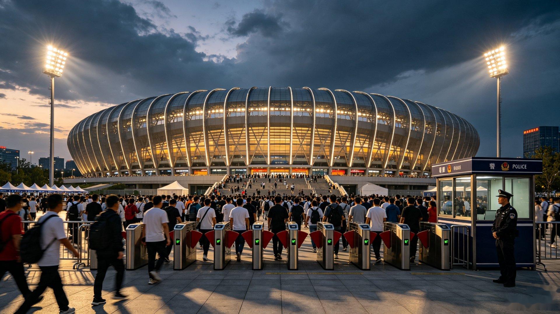 Estadios y Recintos — Entrada con torniquete boleterizado, verificación de identidad, coordinación de puntos de seguridad y gestión de multitudes de alto rendimiento para grandes eventos.