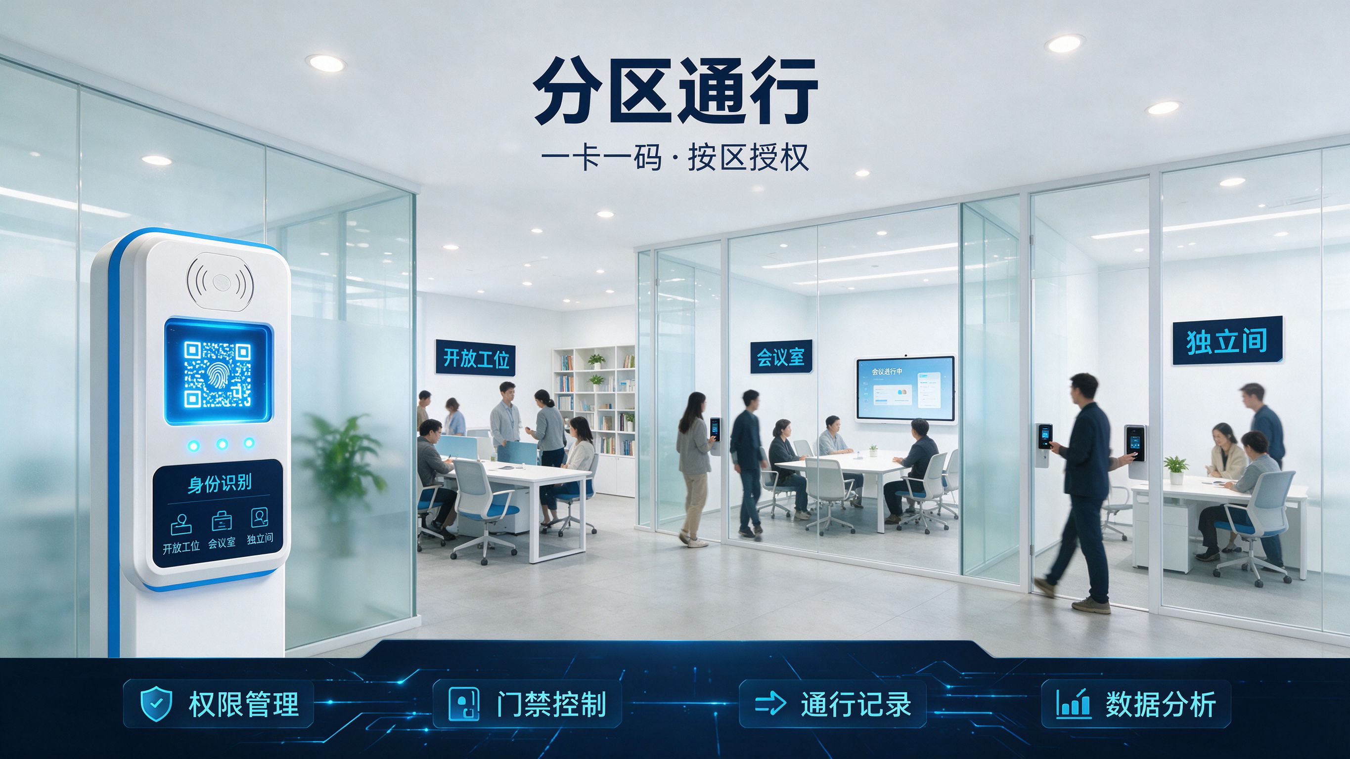 共享空间分区通行