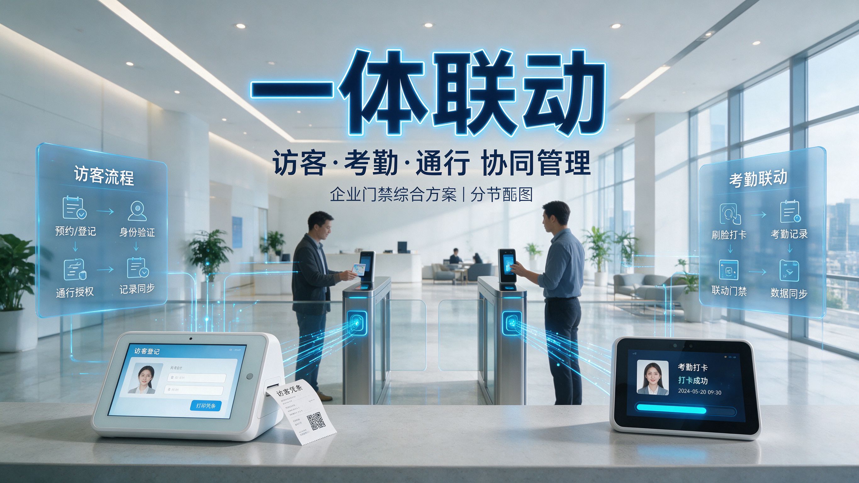 访客考勤通行联动